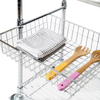 Allerton Stainless Steel Kitchen Work Table Cart