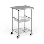 Allerton Stainless Steel Kitchen Work Table Cart