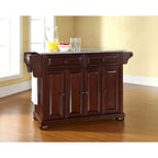  Alexandria Solid Granite Top Kitchen Island in Vintage Mahogany Finish - 18d x 51.5w x 34h