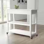 Full Size Granite Top Kitchen Prep Cart - 43W x 17D x 35H