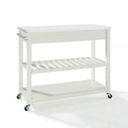 Full Size Granite Top Kitchen Prep Cart - 43W x 17D x 35H