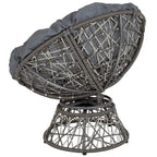 Papasan Swivel Patio Lounge Chair