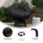 Papasan Swivel Patio Lounge Chair
