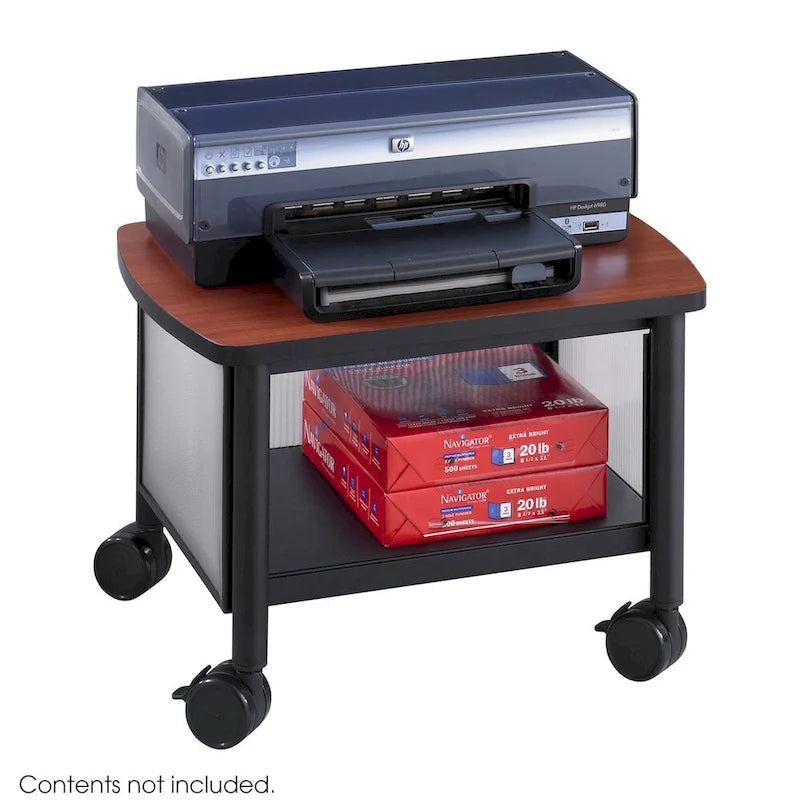 Small, Mobile Under Table Printer Storage Stand