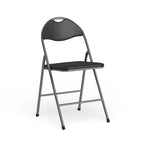 2 Pack 300 lb. Capacity Vinyl Metal Folding Chair with Carrying Handle
