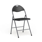 2 Pack 300 lb. Capacity Vinyl Metal Folding Chair with Carrying Handle
