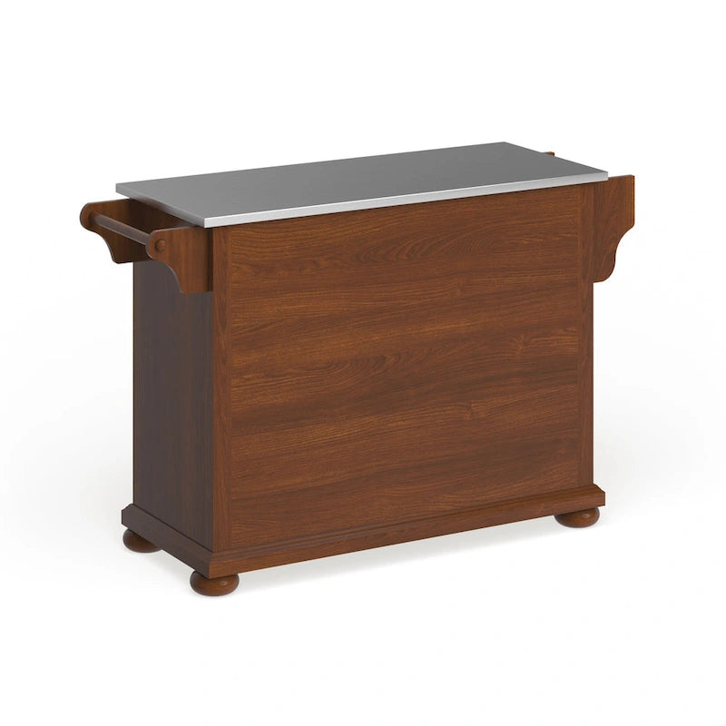 Alexandria Stainless Steel Top Full Size Kitchen Island/Cart - 18d x 51.5w x 34h