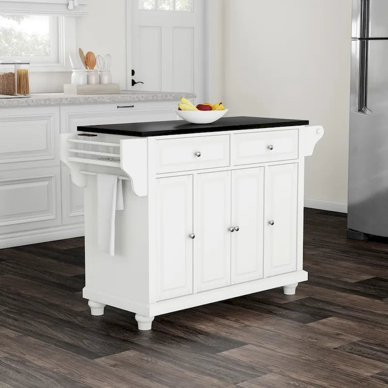  Cambridge Granite Top Full Size Kitchen Island/Cart - 18d x 51.5w x 36h