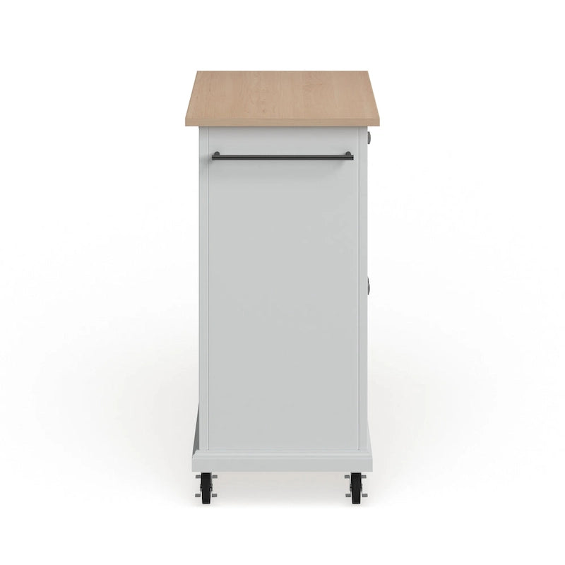 Compact Wood Top Kitchen Cart - 31W x 18D x 35.5H