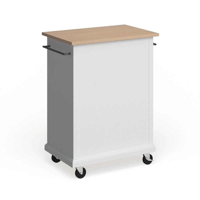 Compact Wood Top Kitchen Cart - 31W x 18D x 35.5H
