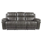 Erlangen Contemporary Power Reclining Sofa with Adjustable Headrest Midnight
