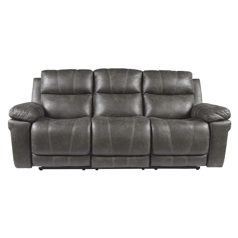 Erlangen Contemporary Power Reclining Sofa with Adjustable Headrest Midnight