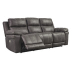 Erlangen Contemporary Power Reclining Sofa with Adjustable Headrest Midnight