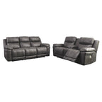 Erlangen Contemporary Power Reclining Sofa with Adjustable Headrest Midnight