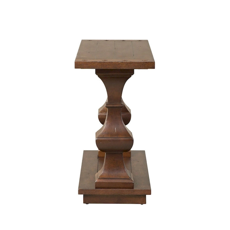 Sedona Kona Brown Sofa Table with Heavy Oak Planked Top