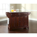  LaFayette Solid Granite Top Kitchen Island in Vintage Mahogany Finish - 18d x 51.5w x 34h
