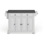 Crosley Alexandria Stainless Steel Top Full Size Kitchen Island/Cart - 18d x 51.5w x 34h