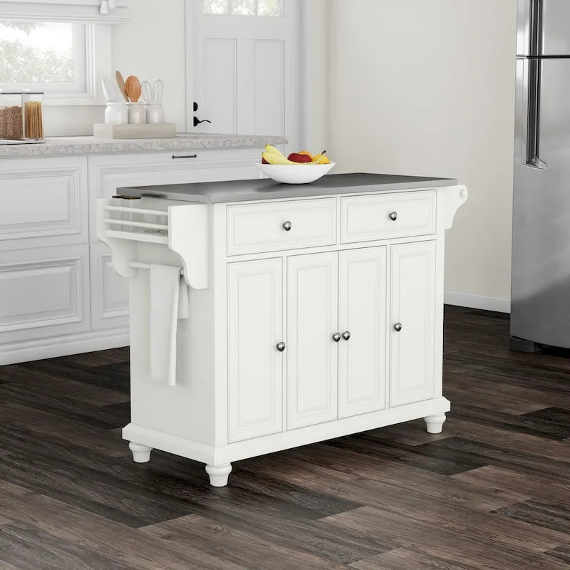  Cambridge Stainless Steel Top Full Size Kitchen Island/Cart - 18d x 51.5w x 36h