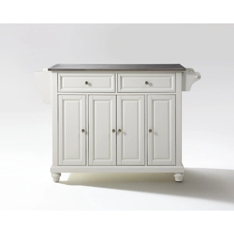 Cambridge Stainless Steel Top Full Size Kitchen Island/Cart - 18d x 51.5w x 36h