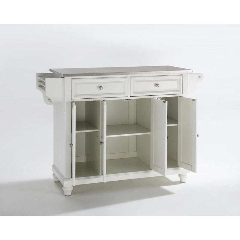 Cambridge Stainless Steel Top Full Size Kitchen Island/Cart - 18d x 51.5w x 36h