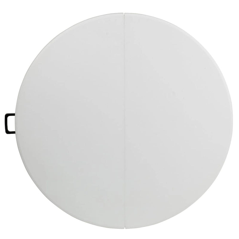 4-Foot Round Bi-Fold Plastic Event Folding Table with Handle