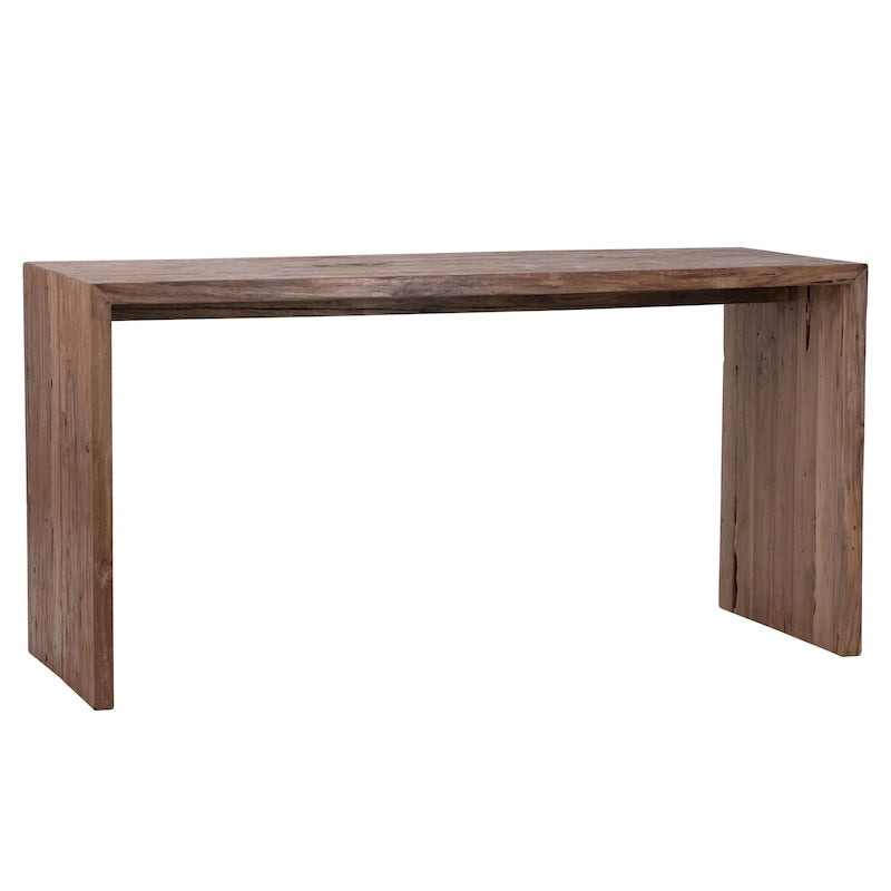 Camila 60-inch Rectangular Reclaimed Teak Waterfall Writing Desk