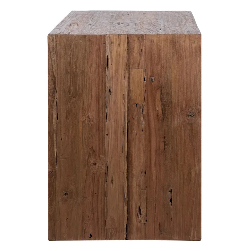 Camila 60-inch Rectangular Reclaimed Teak Waterfall Writing Desk