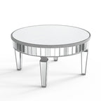 Round Coffee Table Mirror Accent Table