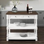 Caitlyn Wood Top Kitchen Island - 23.63d x 42w x 36.25h