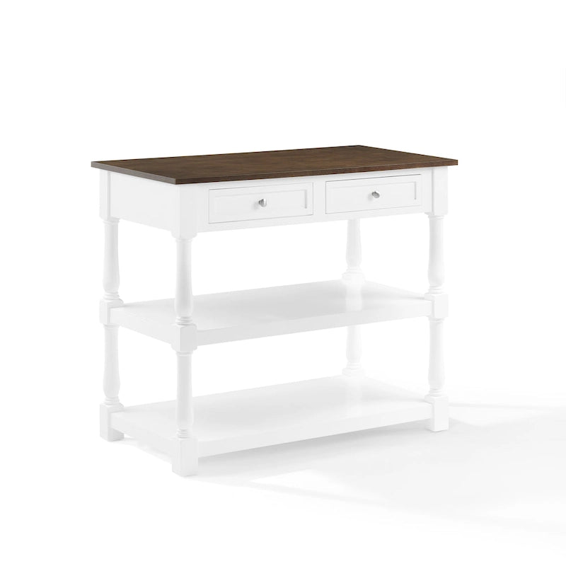Caitlyn Wood Top Kitchen Island - 23.63d x 42w x 36.25h