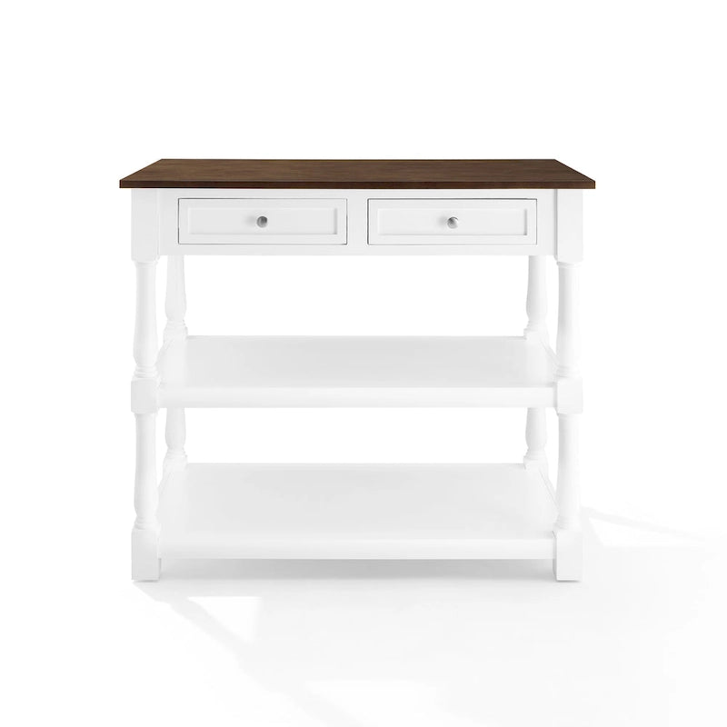 Caitlyn Wood Top Kitchen Island - 23.63d x 42w x 36.25h