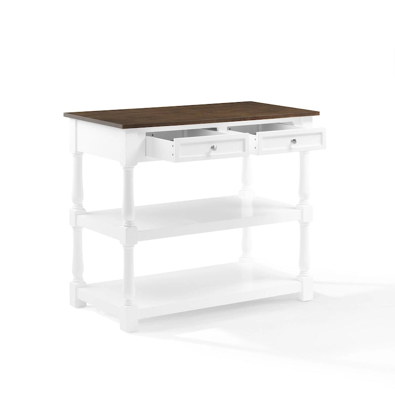 Caitlyn Wood Top Kitchen Island - 23.63d x 42w x 36.25h