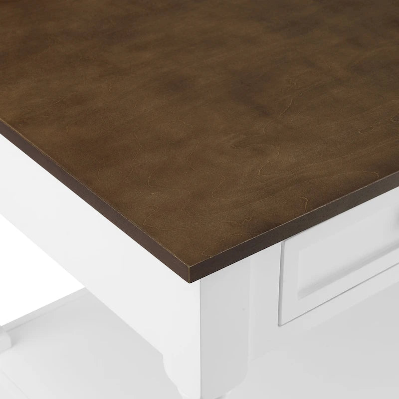 Caitlyn Wood Top Kitchen Island - 23.63d x 42w x 36.25h