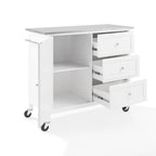 Soren Stainless Steel Top Kitchen Island/Cart - 18.13d x 42.13w x 37.5h