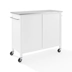 Soren Stainless Steel Top Kitchen Island/Cart - 18.13d x 42.13w x 37.5h