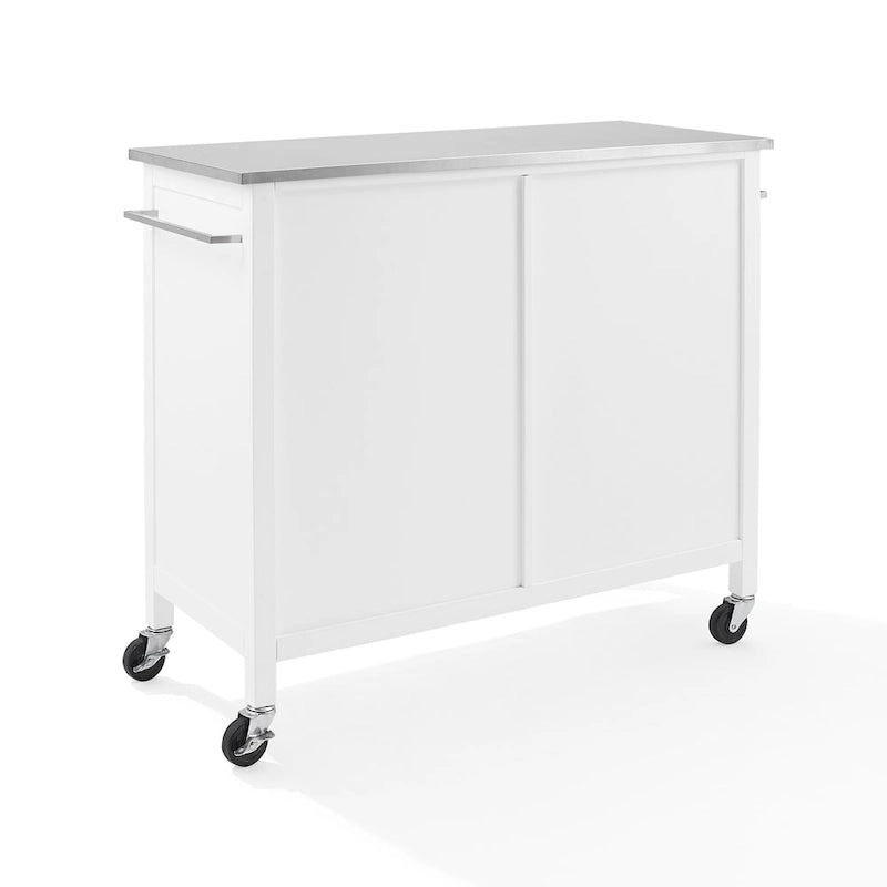Soren Stainless Steel Top Kitchen Island/Cart - 18.13d x 42.13w x 37.5h