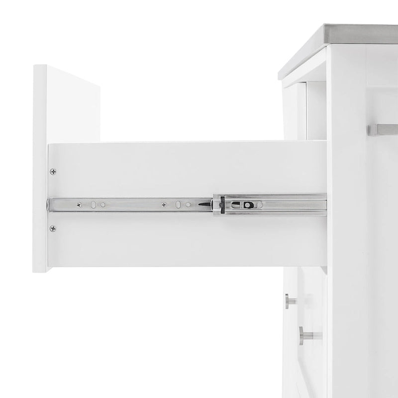 Soren Stainless Steel Top Kitchen Island/Cart - 18.13d x 42.13w x 37.5h