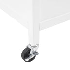 Soren Stainless Steel Top Kitchen Island/Cart - 18.13d x 42.13w x 37.5h