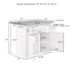 Bartlett Wood Top Kitchen Island - 27d x 42w x 36h