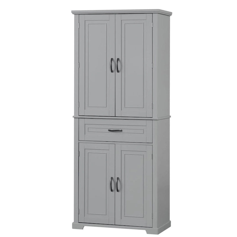 Bathroom Storage Cabinet with Doors and Drawer Multiple Storage Space Adjustable Shelf