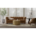 Carolina Living Krissa 30 Round Mango Wood Coffee Table