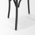 Etienne Light Brown Wood w/ Iron Metal Dining Chair (Set of 2) - 20.0L x 18.0W x .5.5H