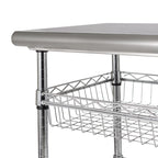 Stainless-Steel Utility Cart NSF, 30 W x 20 D x 36 H - N/A
