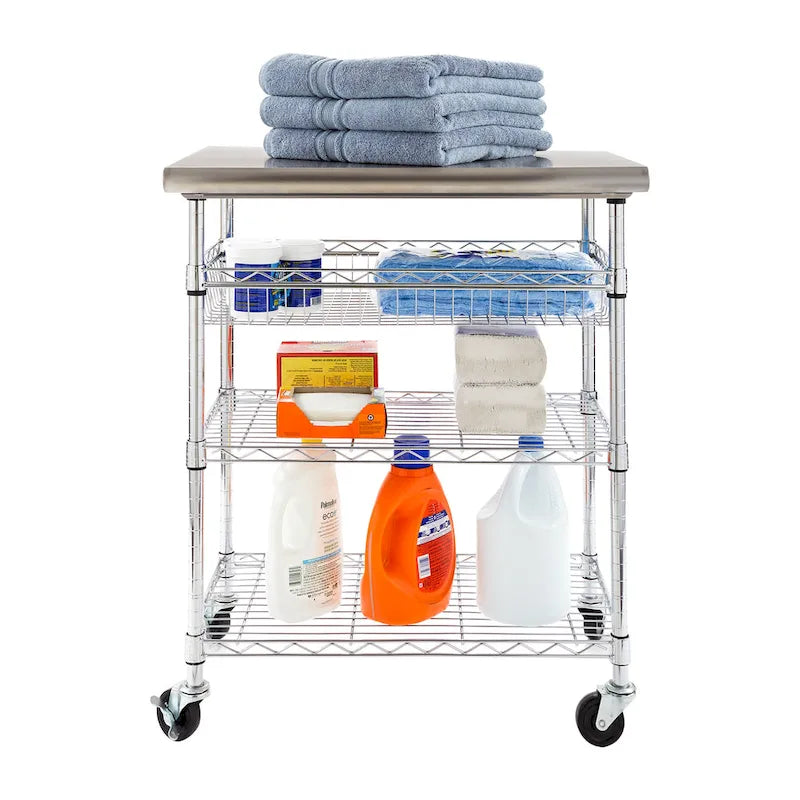 Stainless-Steel Utility Cart NSF, 30 W x 20 D x 36 H - N/A