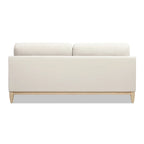 Velvet Sofa with Loose Pillow-Back and Wood Base - 75.5 Inch