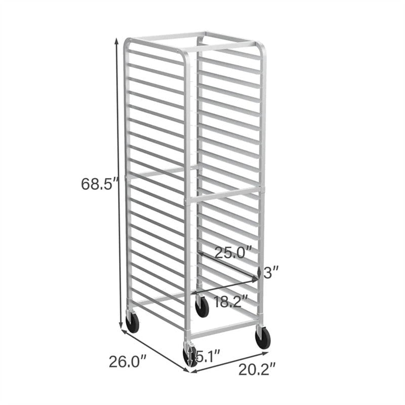 10-Tier / 20-Tier Bakery Rack Stainless Steel Bun Pan Sheet Rack