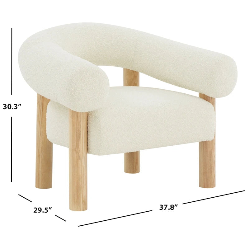 SAFAVIEH Couture Reese Accent Chair - 38 W x 30 D x 30 H - 38Wx30Dx30H