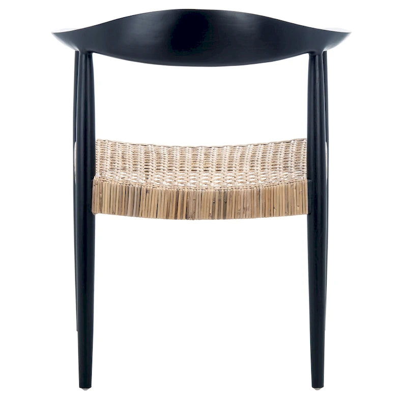 SAFAVIEH Anastasia Rattan Peel Accent Chair - 24.8 W x 18.9 L x 30.7 H - 25Wx19Dx31H