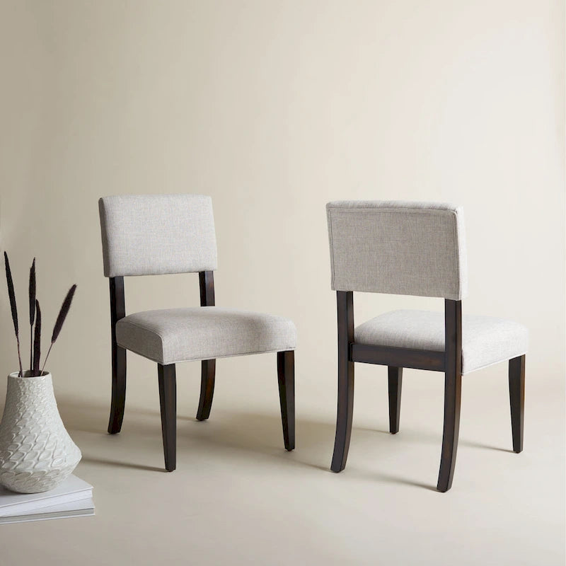 SAFAVIEH Couture Alcinda Wood Dining Chair (Set of 2) - 21 W x 20.5 L x 34.75 H - 21Wx24Dx35H