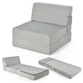 Tri-Fold Folding Chair Convertible Sleeper Bed - 75 x 28 x 6
